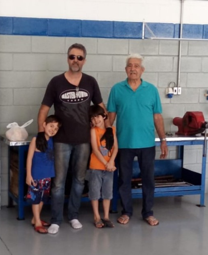 Sr. Luis e o filho Marcos